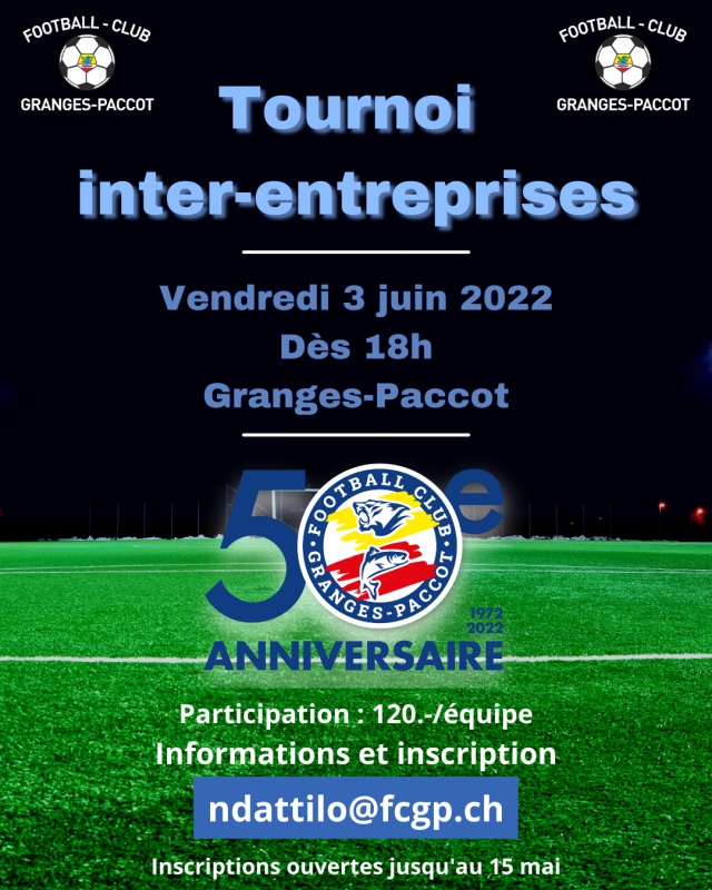 Image Inscriptions tournoi inter-entreprises